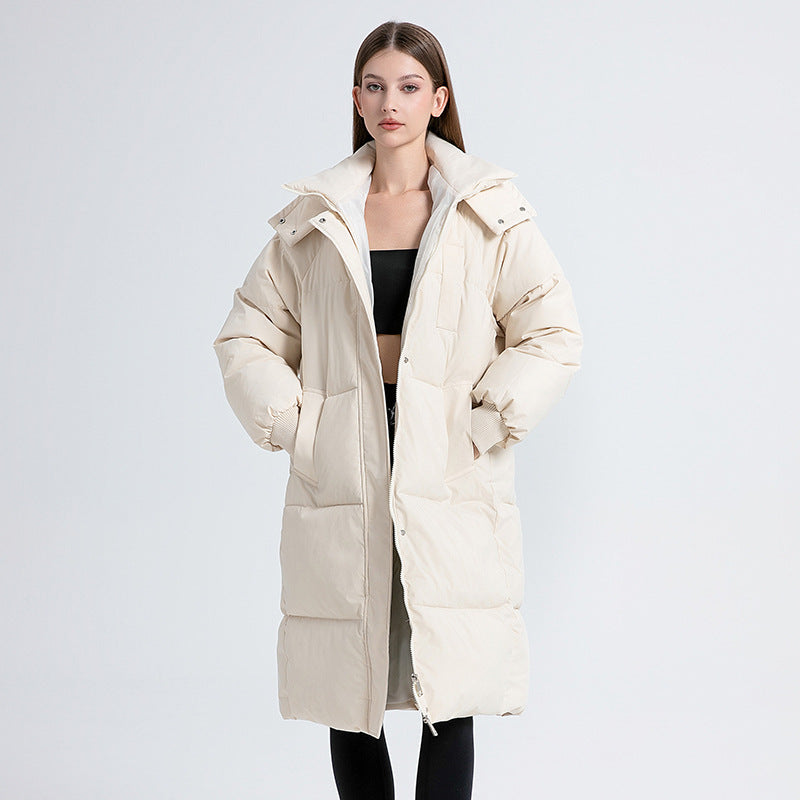 Elmont | Long Hooded Puffer Coat