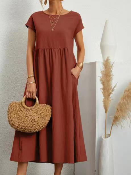 M&H | Gathered Waist Maxi Dress