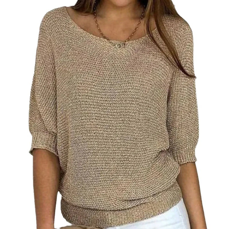 Sarah | Textured Knit Batwing Sweater