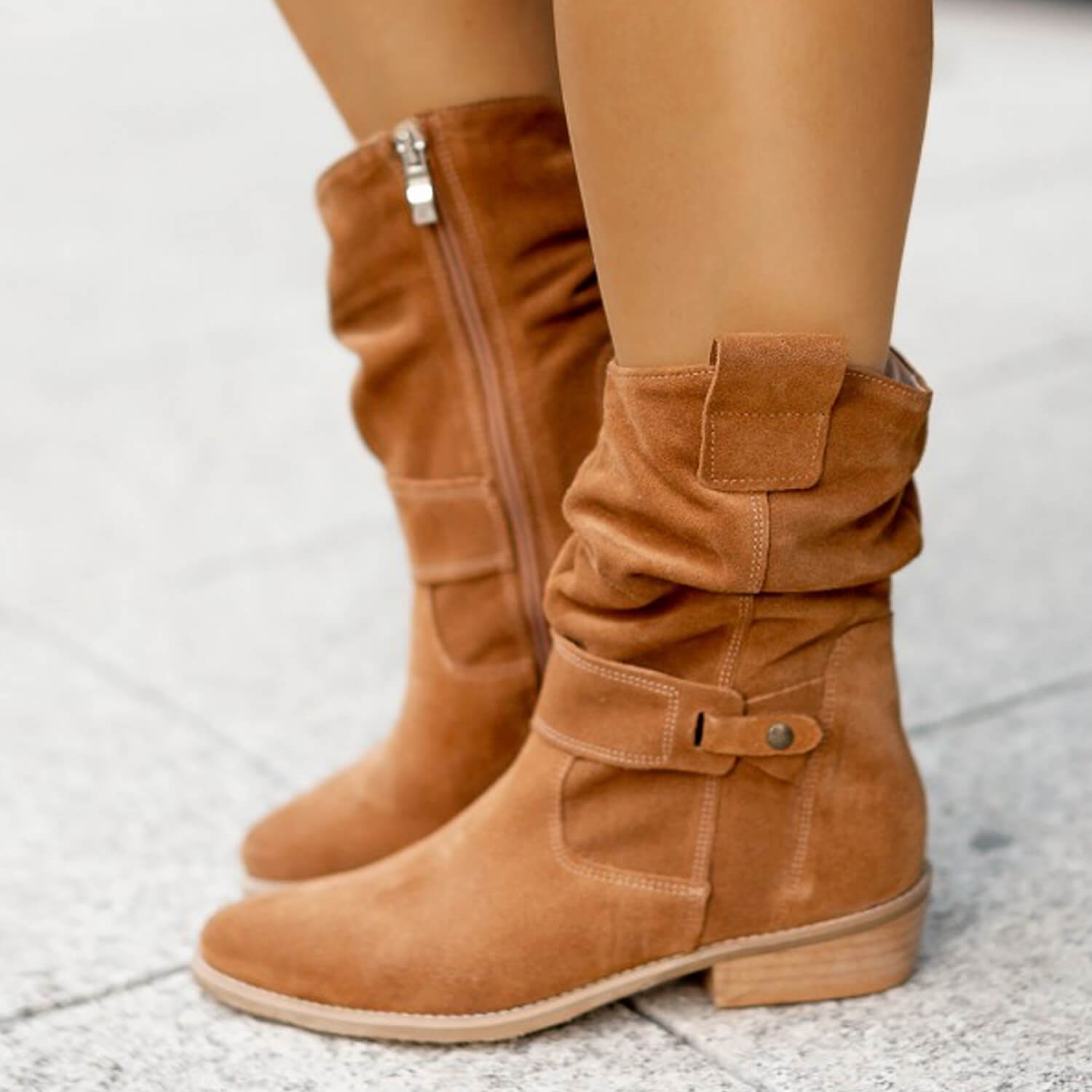 Elmont | Pleated Ankle Boots