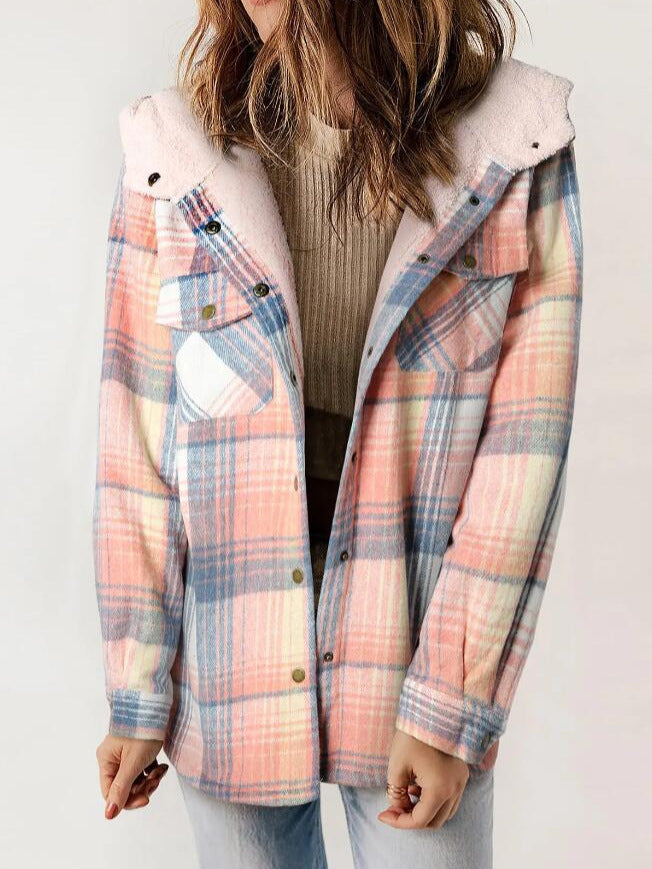 Elmont | Women's Plaid Hooded Flannel Jacket