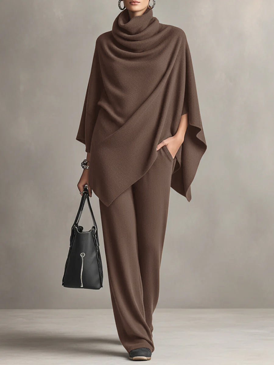 Elmont | Draped Top and Wide-Leg Trousers Set