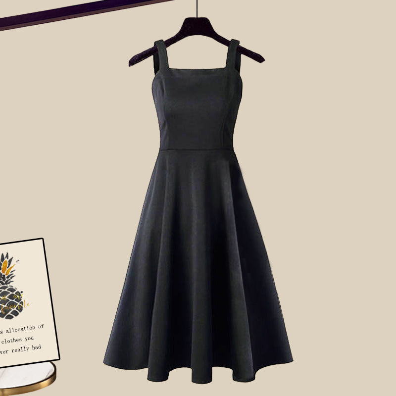 Sarah | Sleeveless Midi Dress with Cropped Cardigan