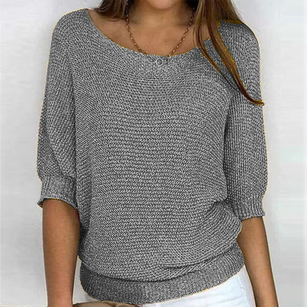 Sarah | Textured Knit Batwing Sweater