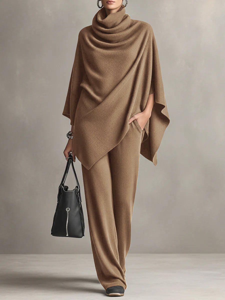Elmont | Draped Top and Wide-Leg Pants Set