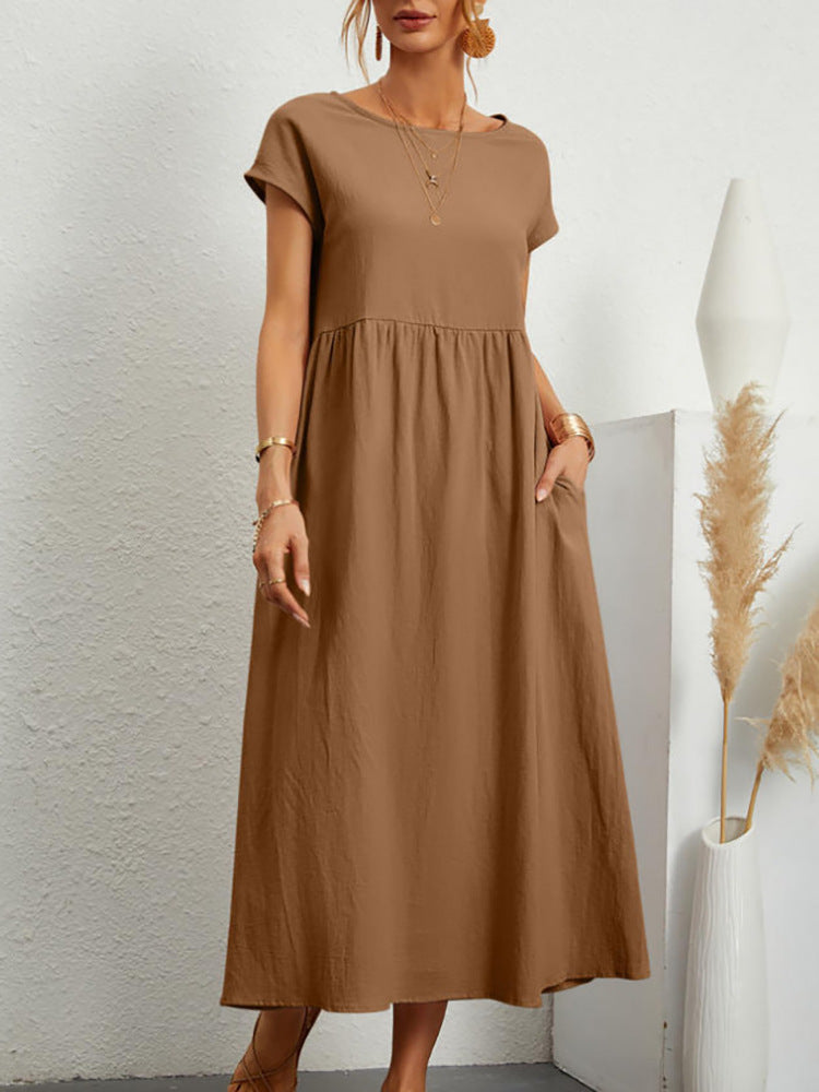 M&H | Gathered Waist Maxi Dress