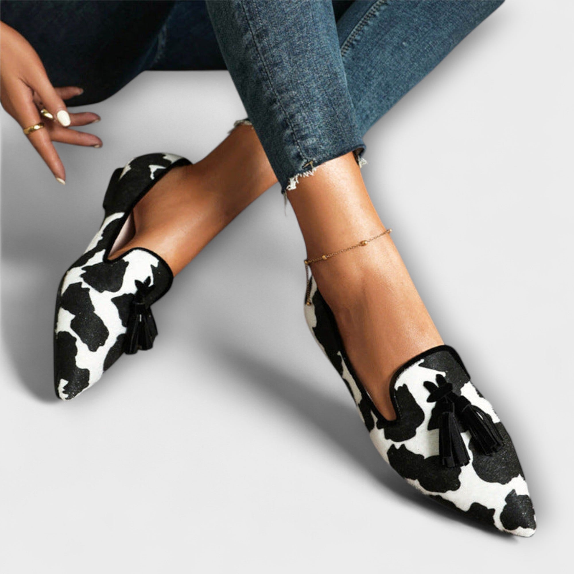 Elmont | Animal-Print Tassel Loafers