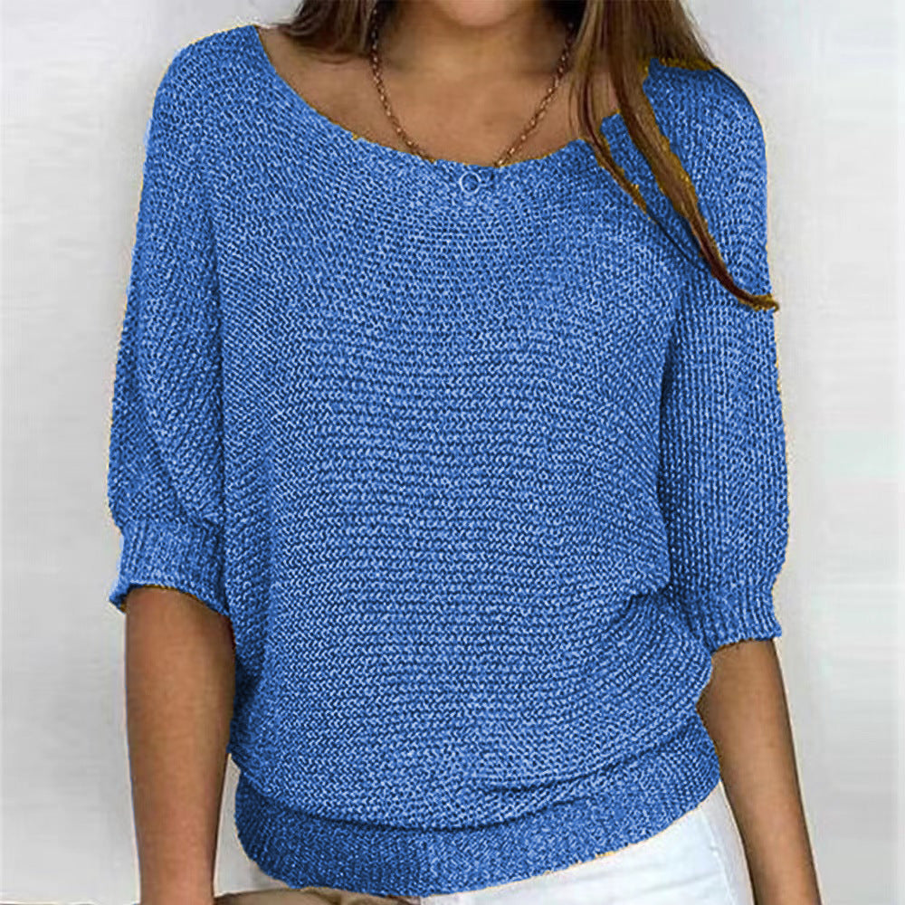 Naomi | Textured Knit Batwing Sweater