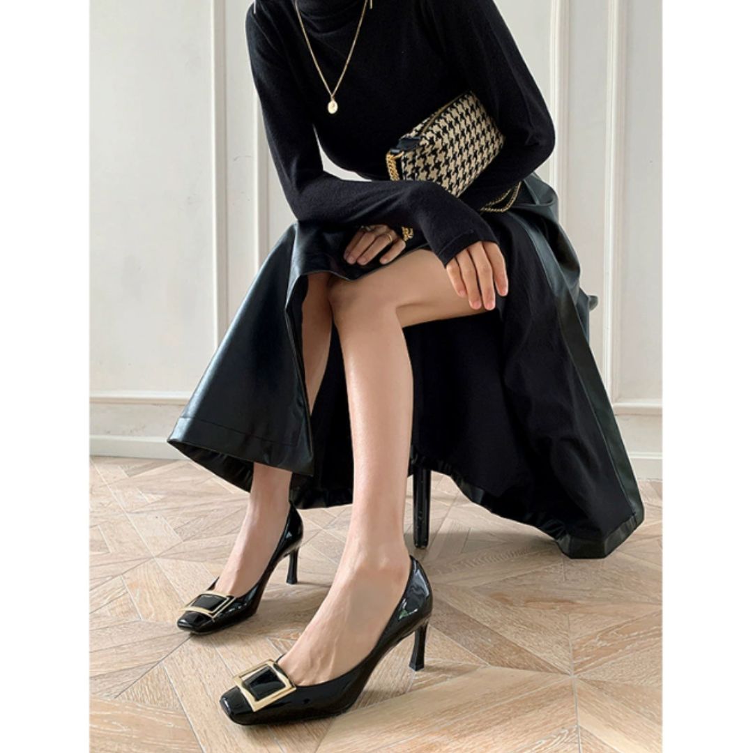 Elmont | Square-Toe Block Heel Sandals