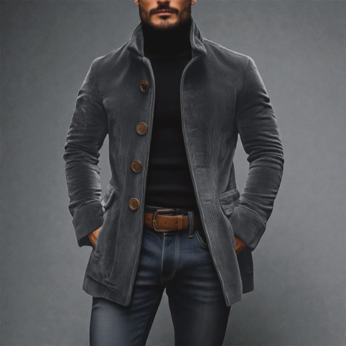 Elmont | Corduroy Velour Jacket