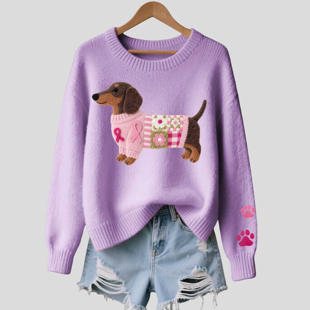 Elmont | Dachshund Wool Knit Sweater