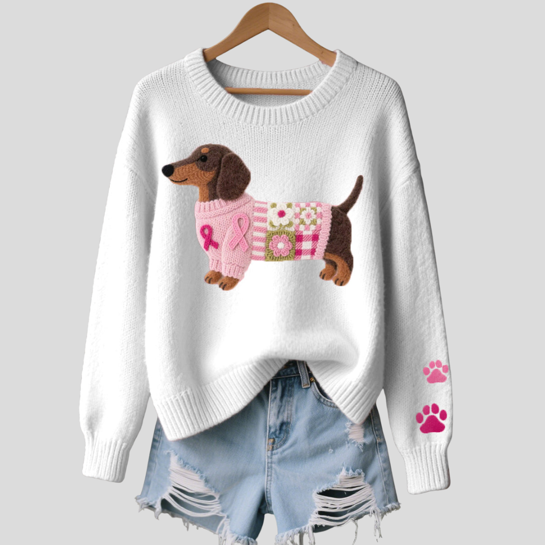 Elmont | Dachshund Wool Knit Sweater