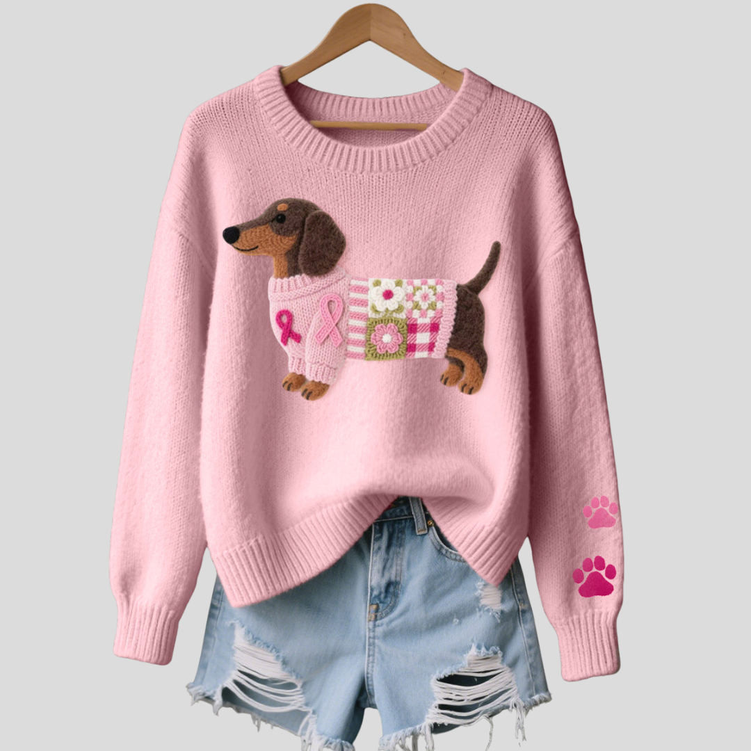 Elmont | Dachshund Wool Knit Sweater