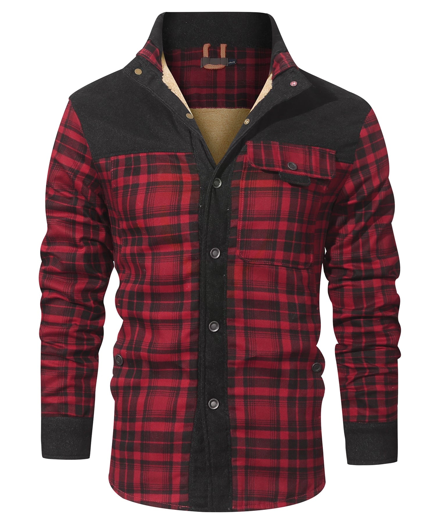 Elmont | Faux-Fur-Lined Flannel Jacket