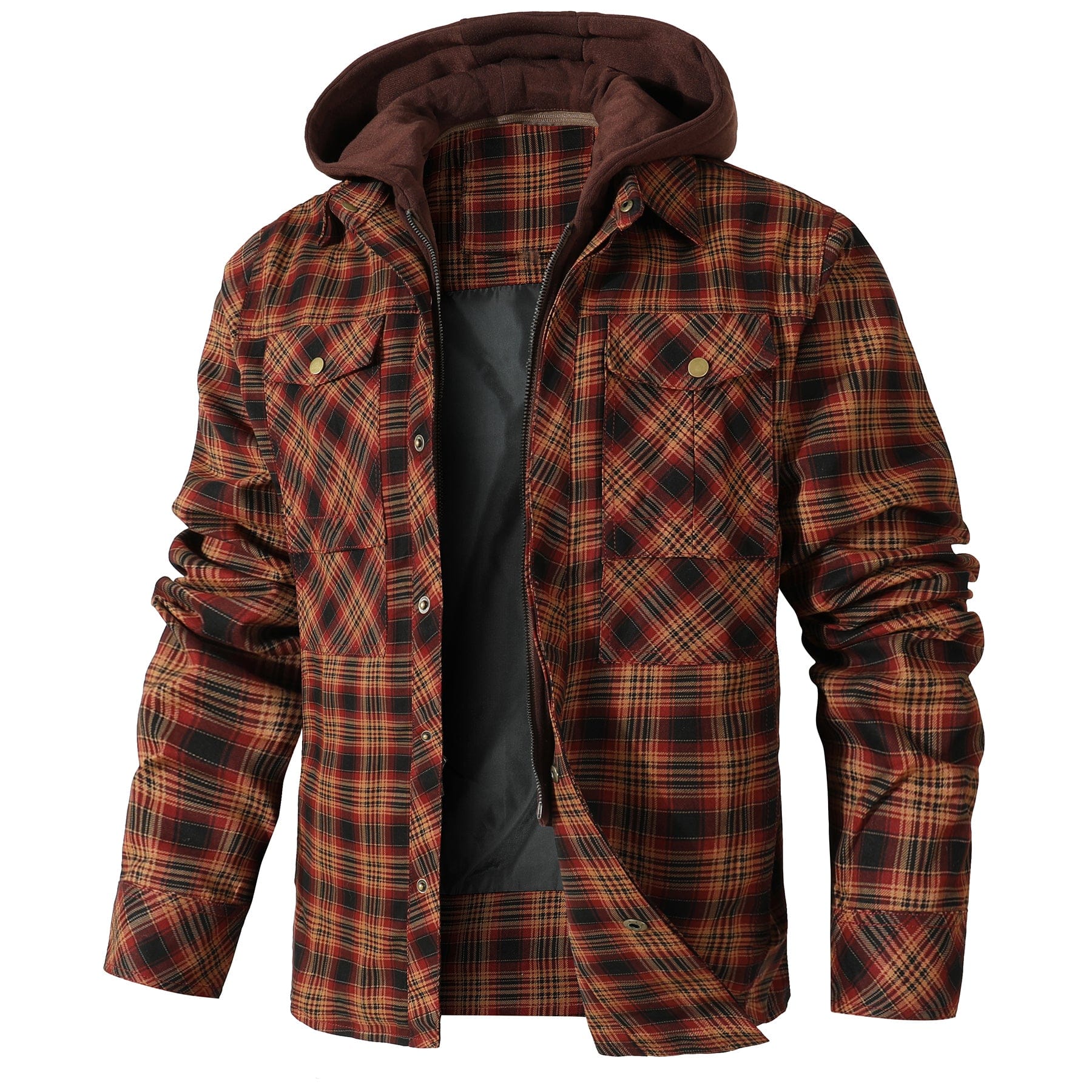 Elmont | Hooded Flannel Jacket
