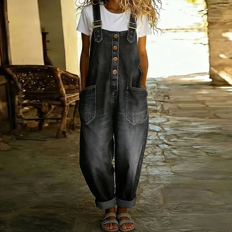 M&H | Denim-Look Overalls