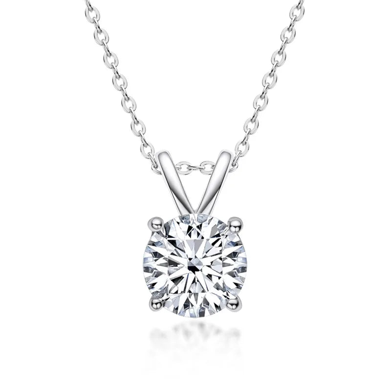 Elmont | Sterling Silver Moissanite Necklace