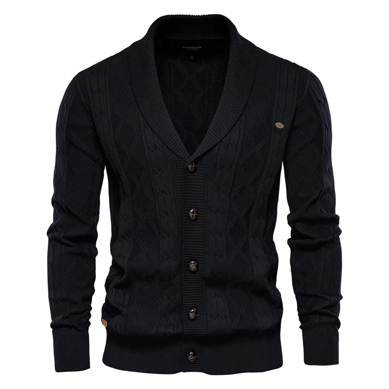 Elmont | Men's Cotton Button-Front Cardigan