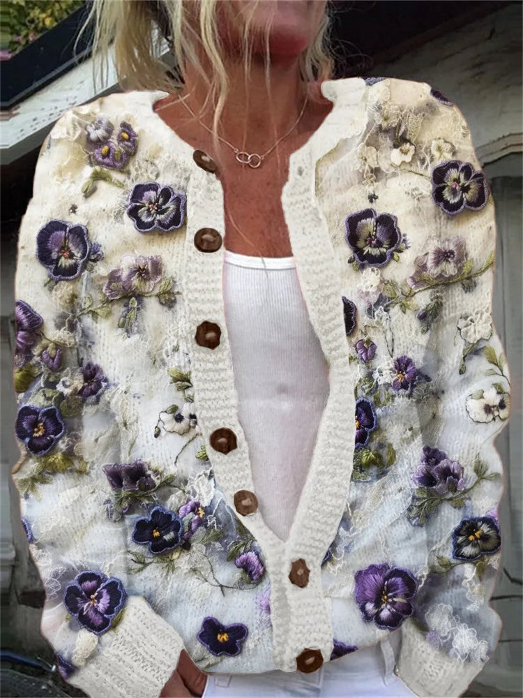 Maya | Knit Button-Front Cardigan