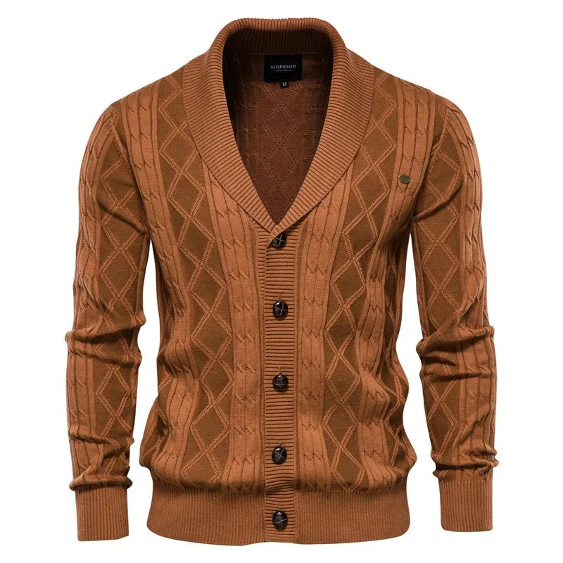 Elmont | Men's Button-Front Cotton-Blend Cardigan