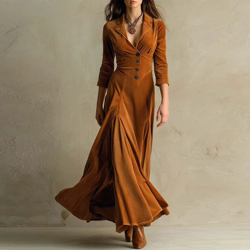 Elmont | Velvet Maxi Dress