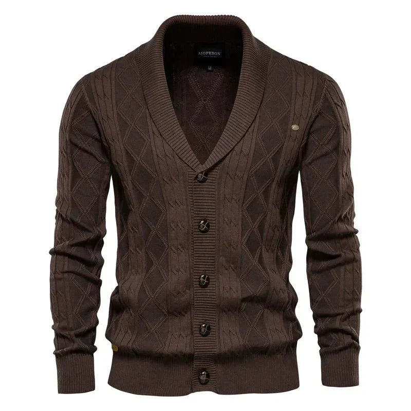 Elmont | Men's Button-Front Cotton-Blend Cardigan