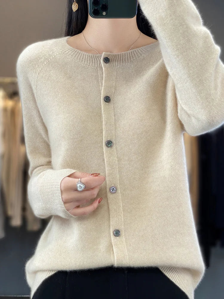 Sarah | Knit Button-Front Cardigan