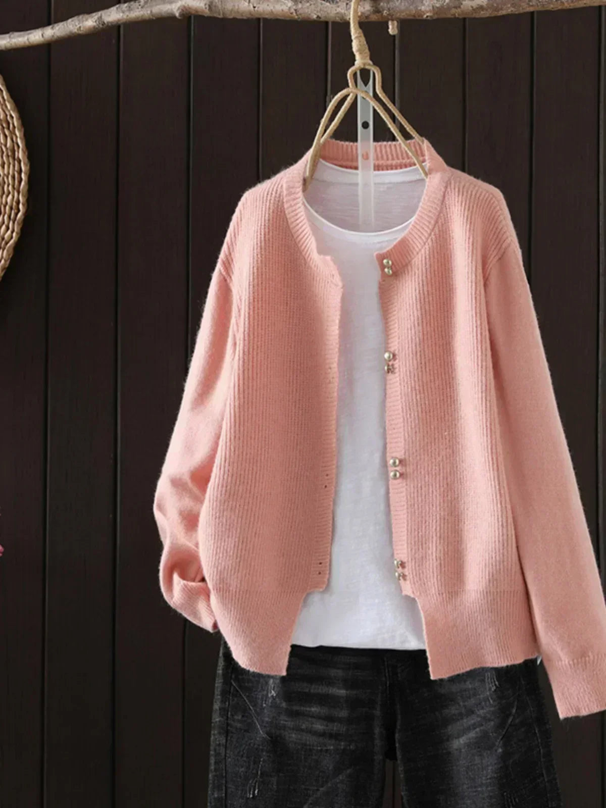 Sarah | V Neck Button Front Cardigan