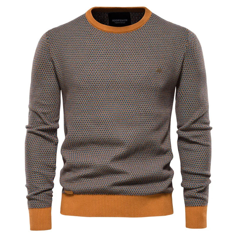 Elmont | Men's Checked Cotton Sweater