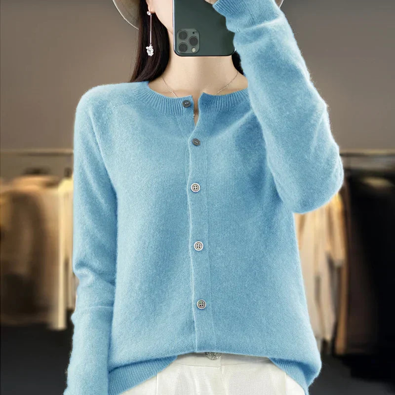 Sarah | Knit Button-Front Cardigan