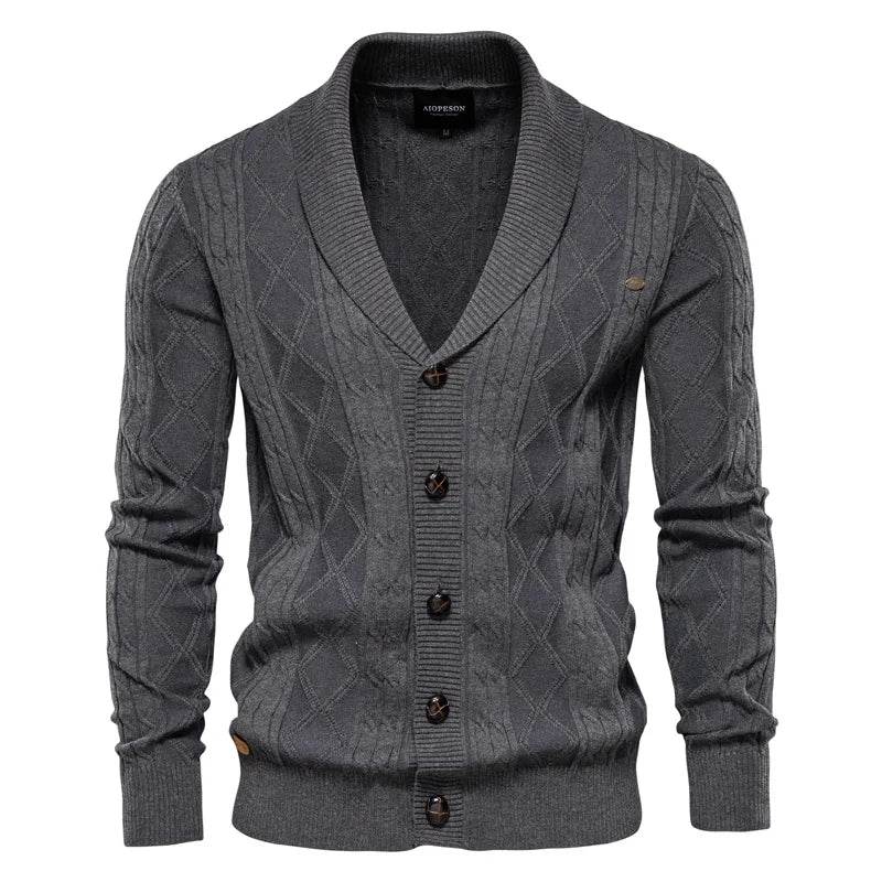 Elmont | Men's Button-Front Cotton-Blend Cardigan