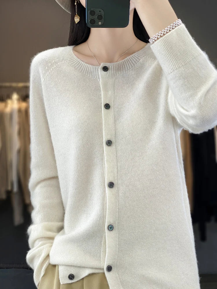 Sarah | Knit Button-Front Cardigan