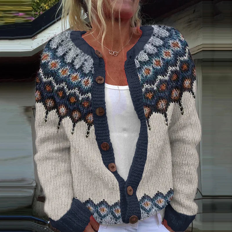 Maya | Knit Button-Front Cardigan
