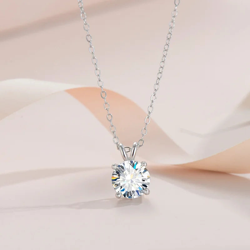 Elmont | Sterling Silver Moissanite Necklace