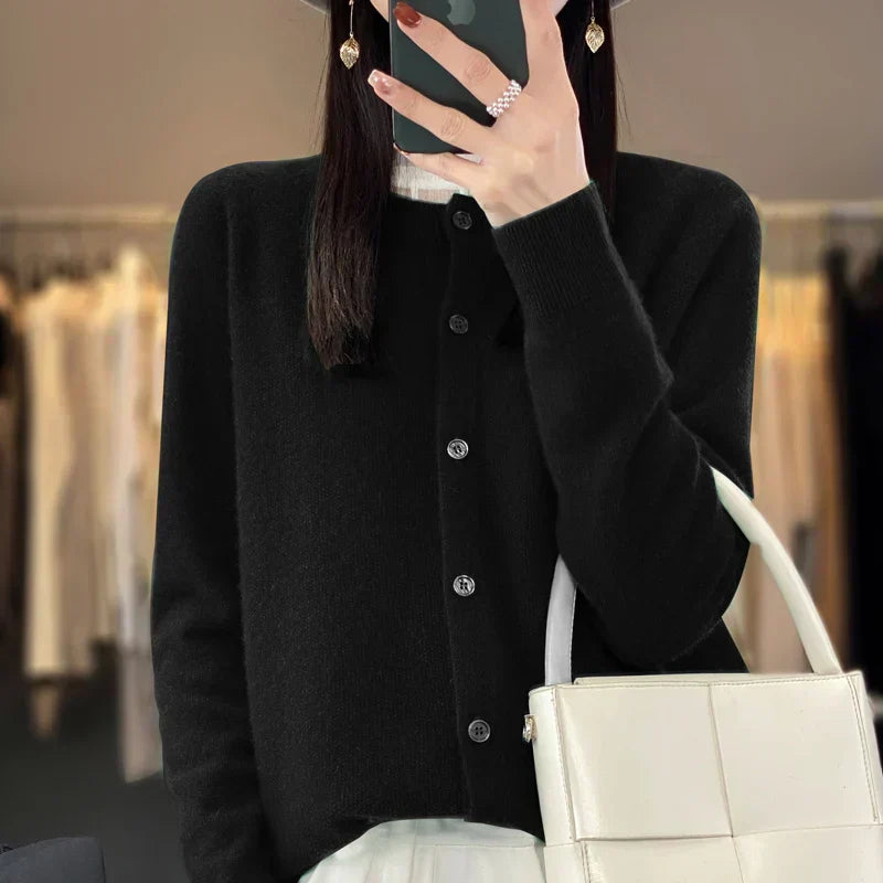 Madison | Knit Button-Front Cardigan