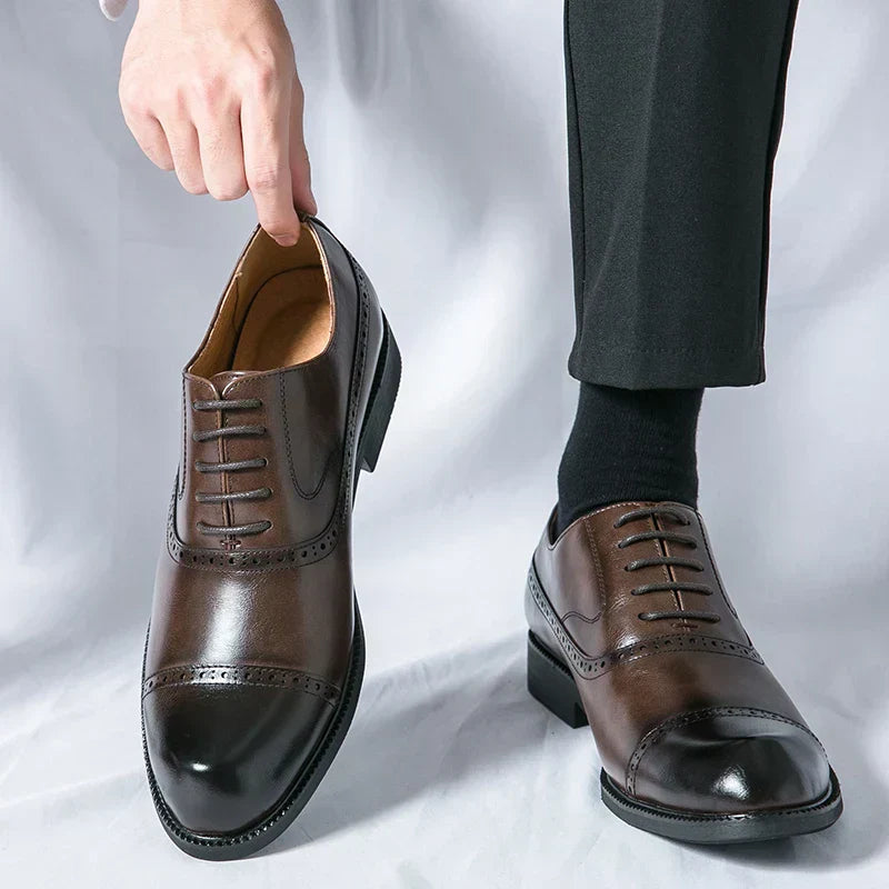 Elmont | Leather Brogue Dress Shoe