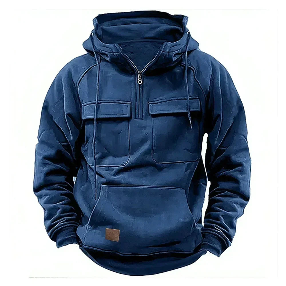 Elmont | Hooded Two-Tone Utility Sweater
