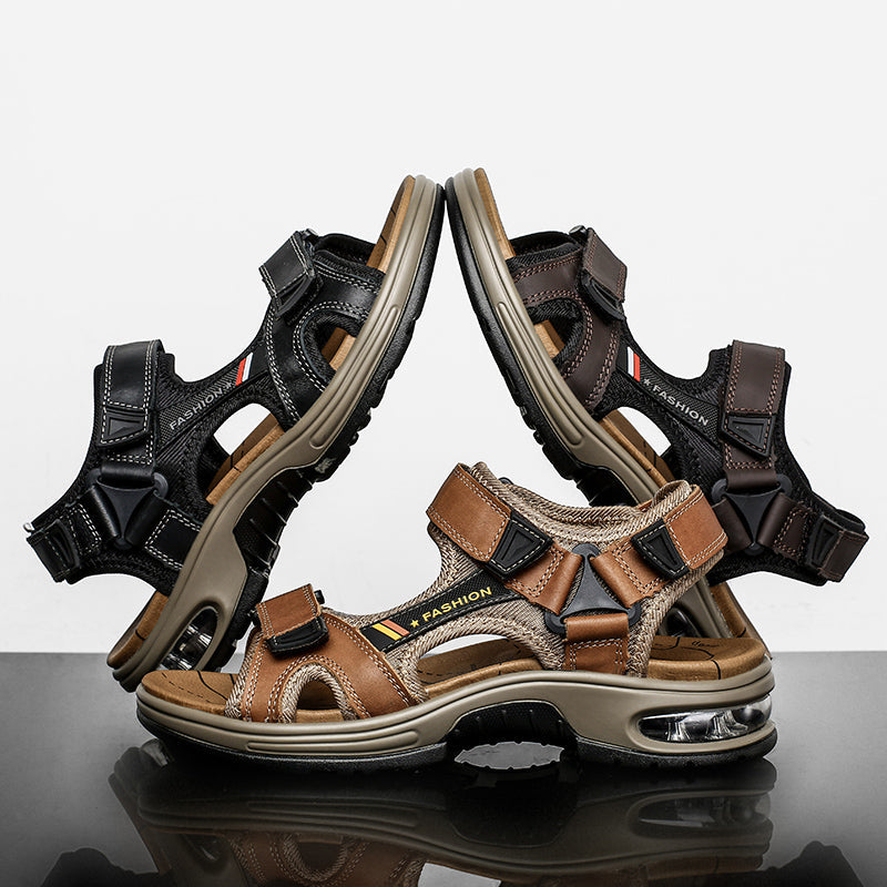 Elmont | Adjustable Leather Sandals