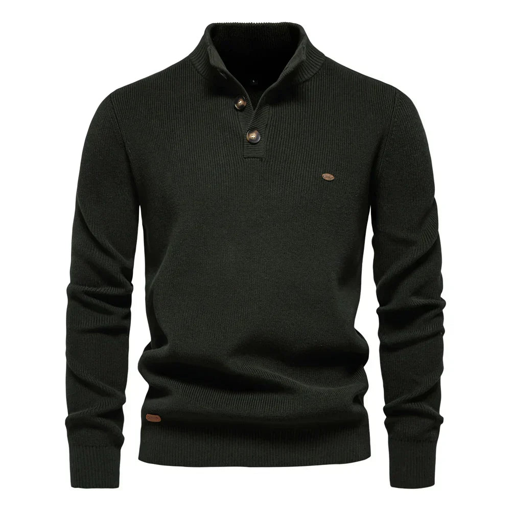 Elmont | Men's Button-Detail Cotton Sweater