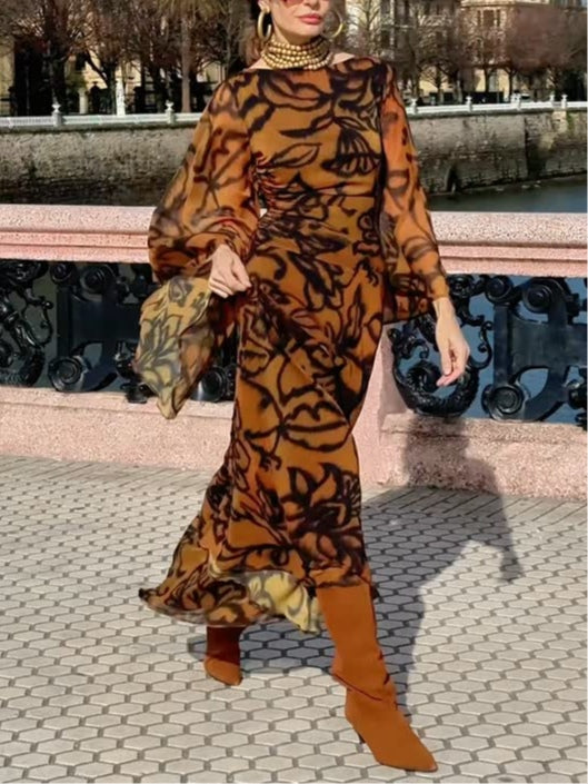 M&H | Printed Maxi Dress