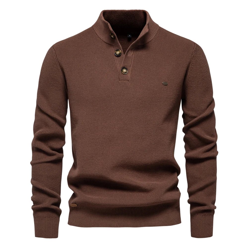 Elmont | Men's Button-Detail Cotton Sweater