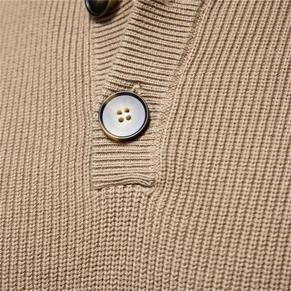 Elmont | Men's Button-Detail Cotton Sweater