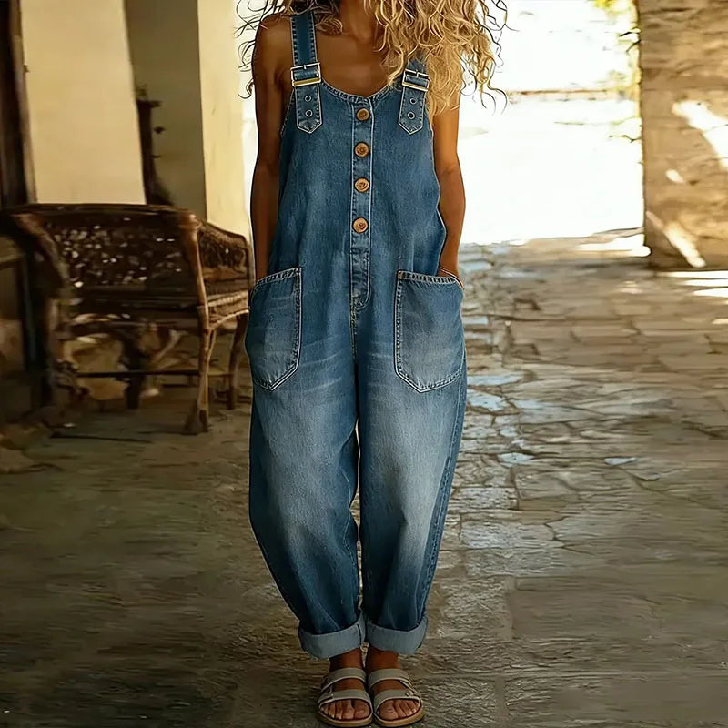 M&H | Denim-Look Overalls