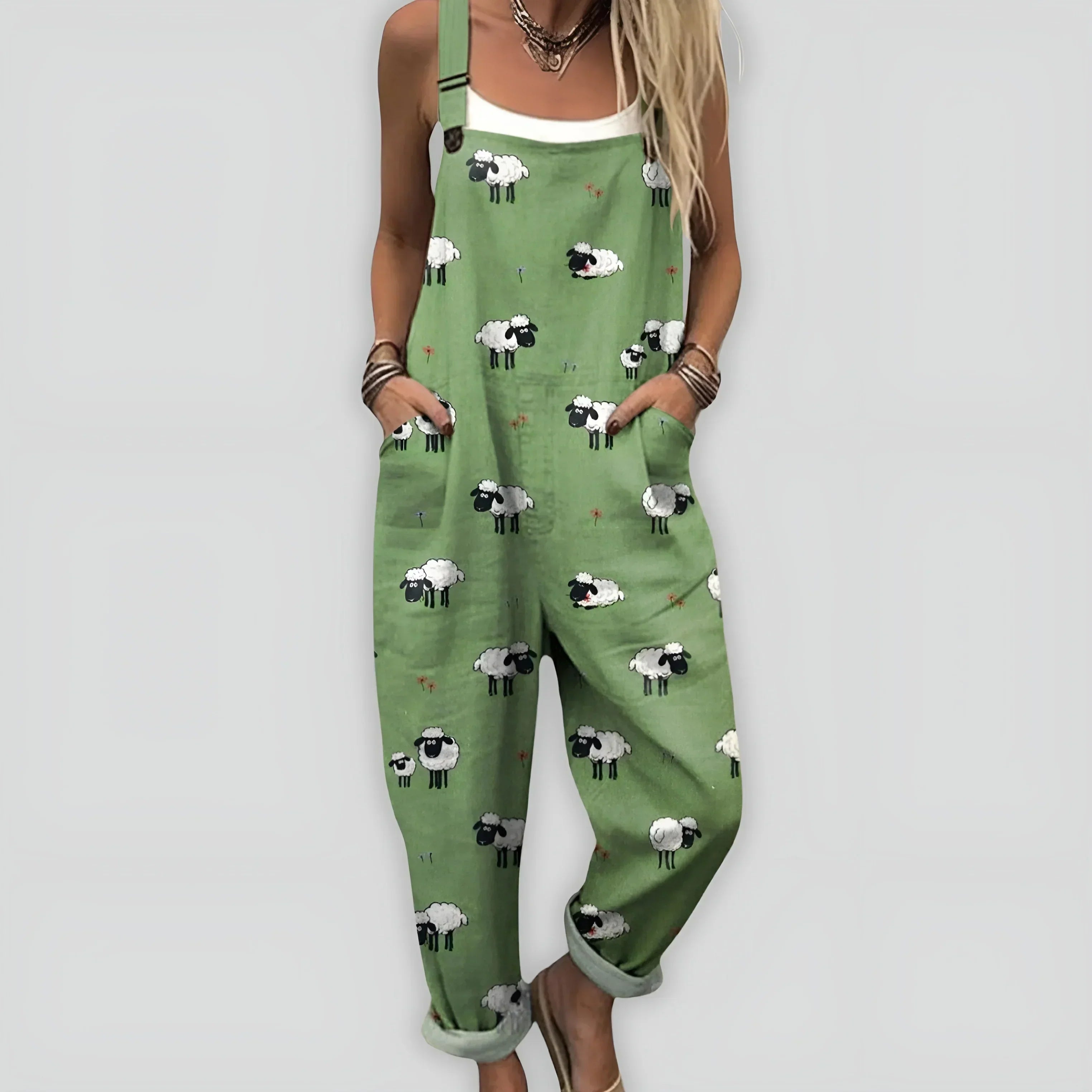 Camila | Overall Playful Chick Print