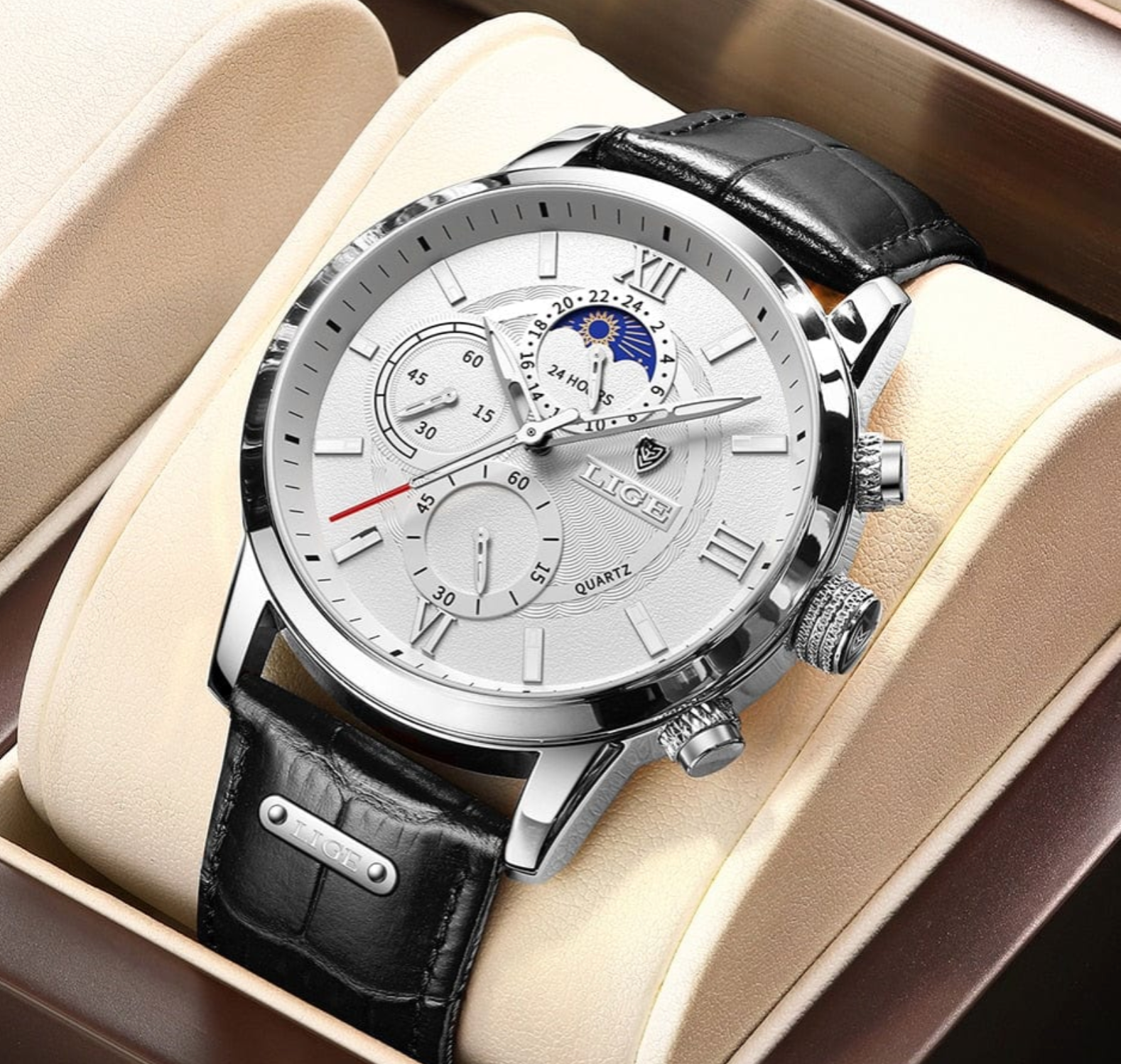 Elmont | Classic Leather Quartz Watch