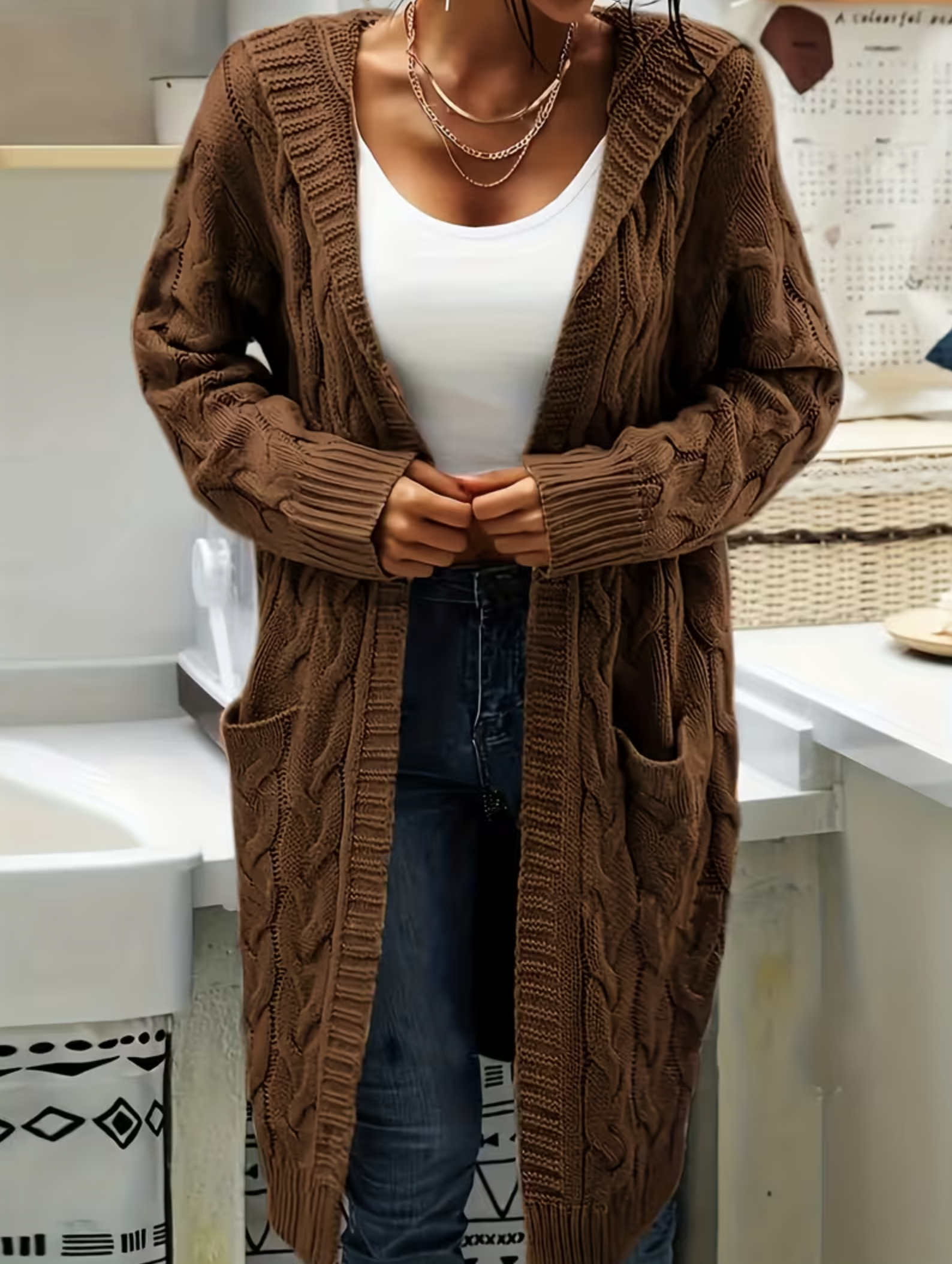 Elmont | Long Sleeve Hooded Cardigan