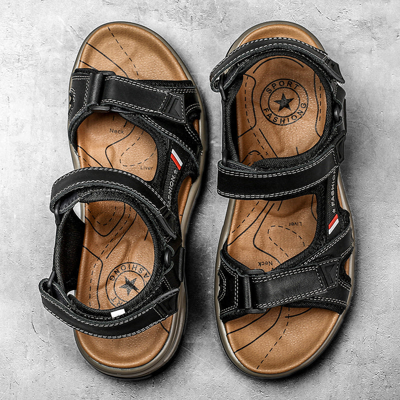 Elmont | Adjustable Leather Sandals