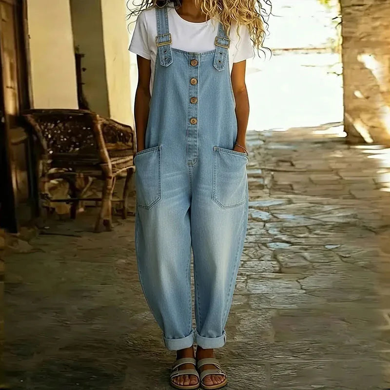 M&H | Denim-Look Overalls