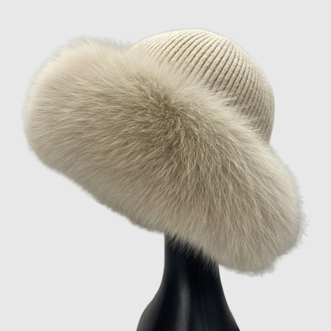 Elmont | Fox Fur Beanie