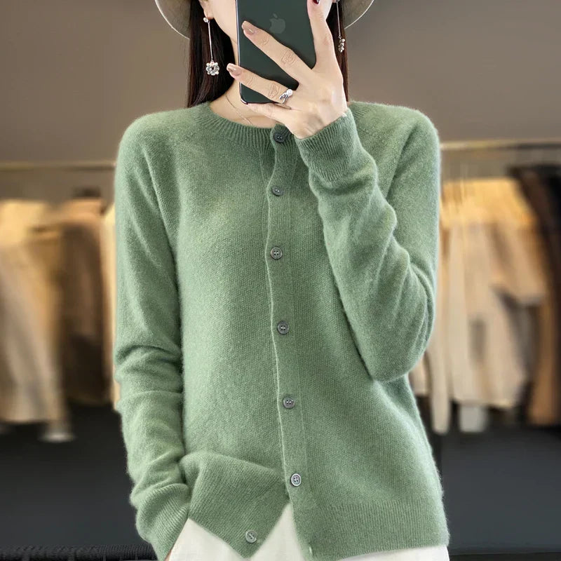 Sarah | Knit Button-Front Cardigan
